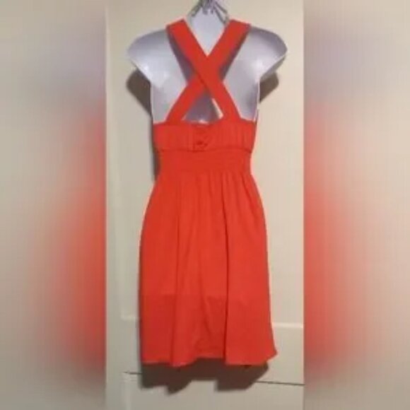 A-List Ladies Elegant Orange Sundress - Picture 5 of 10